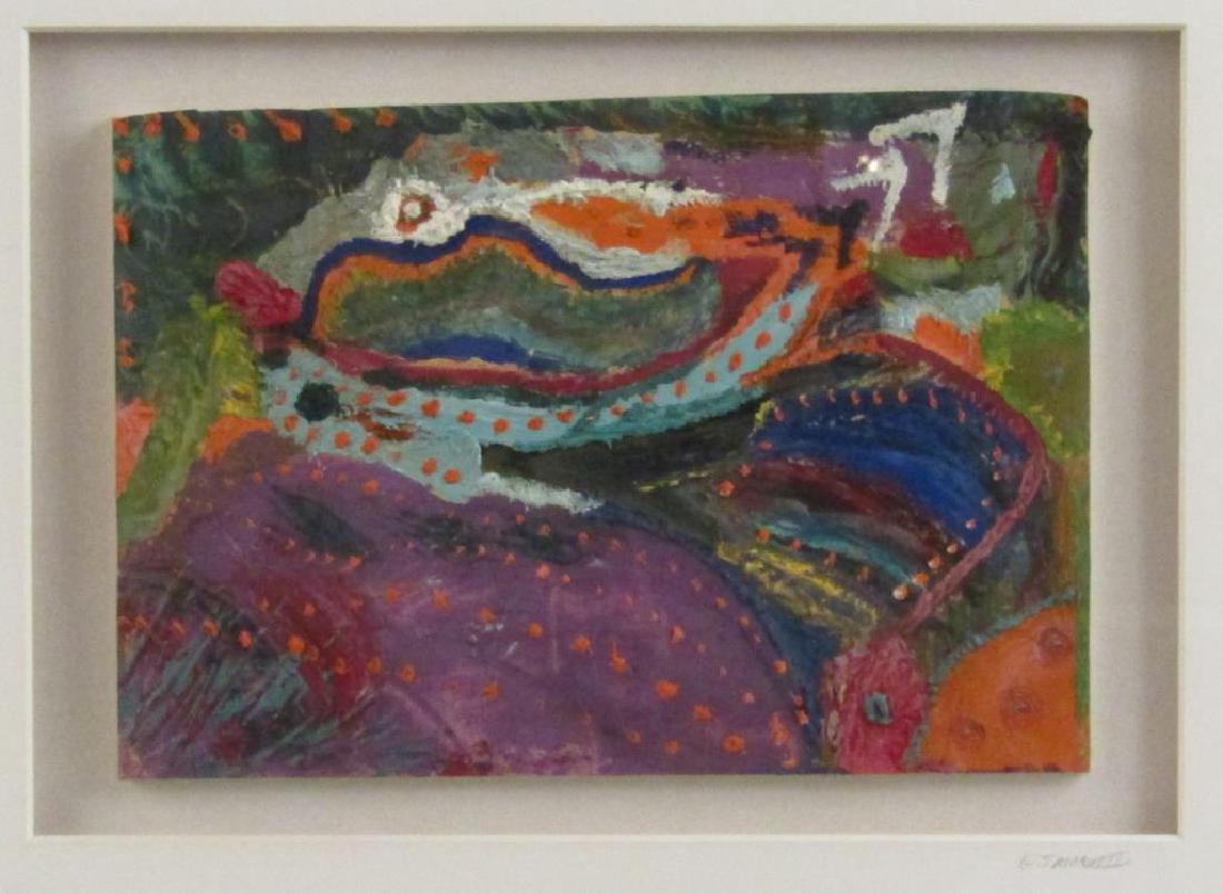 Signed Illegibly - Mixed Media on Paper (1 of 6)