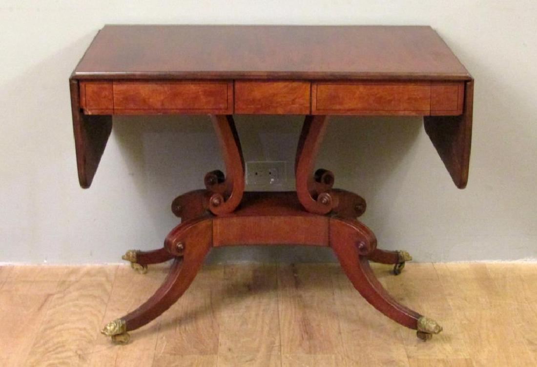 English Regency Style Mahogany Sofa Table (1 of 10)