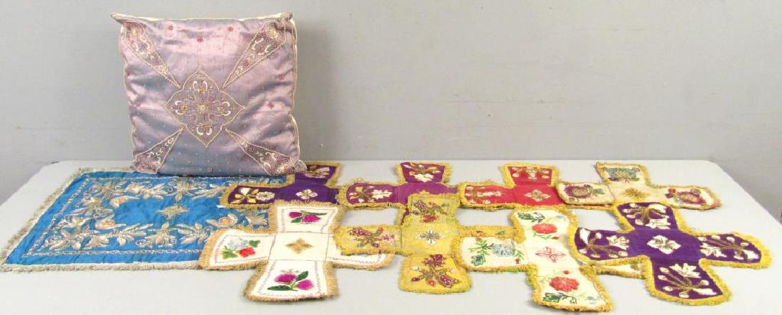 Assorted Religious Textiles and Pillow (1 of 7)