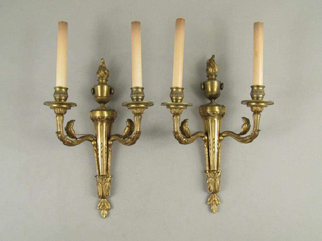 Pair French Bronze Sconces (1 of 6)