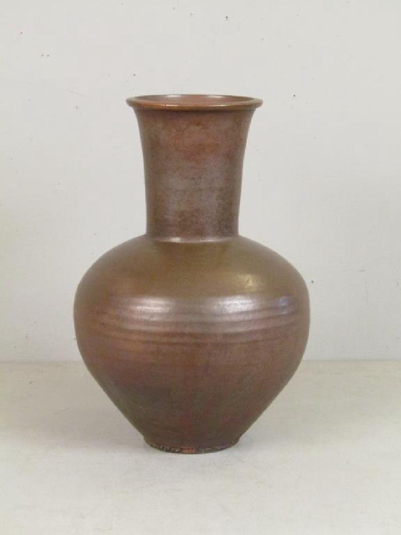 Richard Foye Copperized Raku Ceramic Urn (1 of 6)