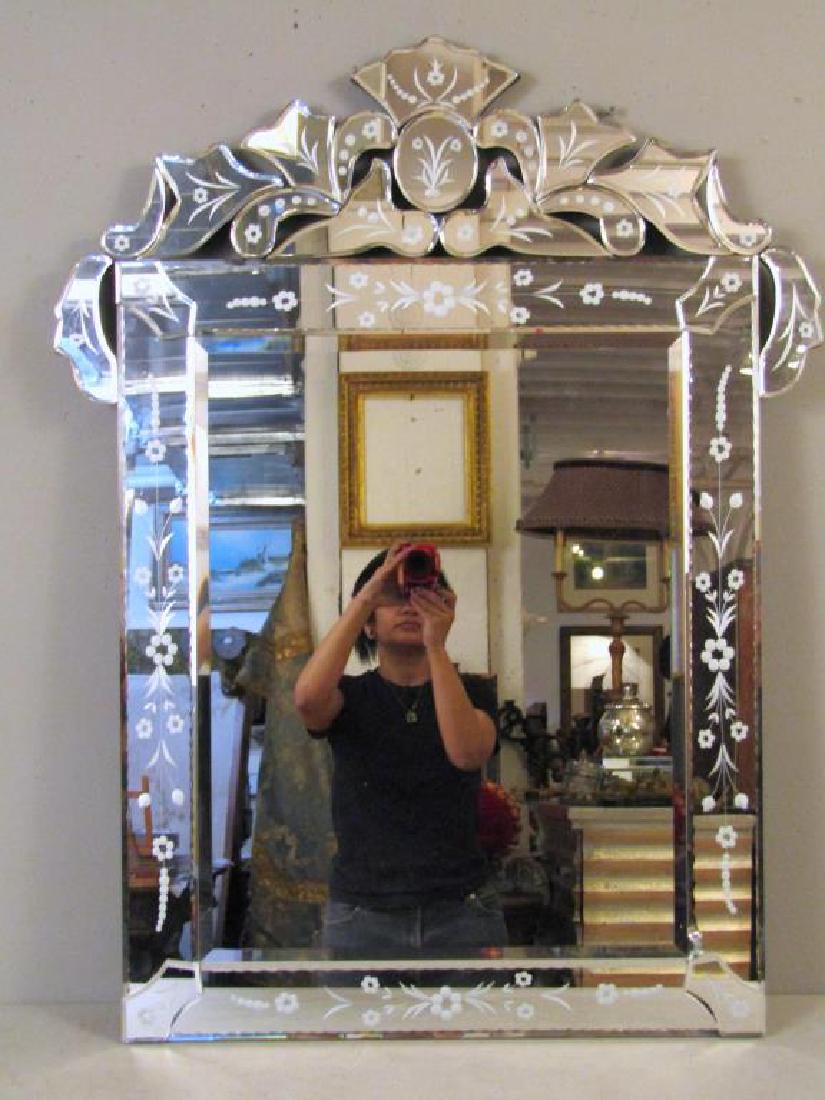 Venetian Style Beveled Glass Mirror (1 of 5)