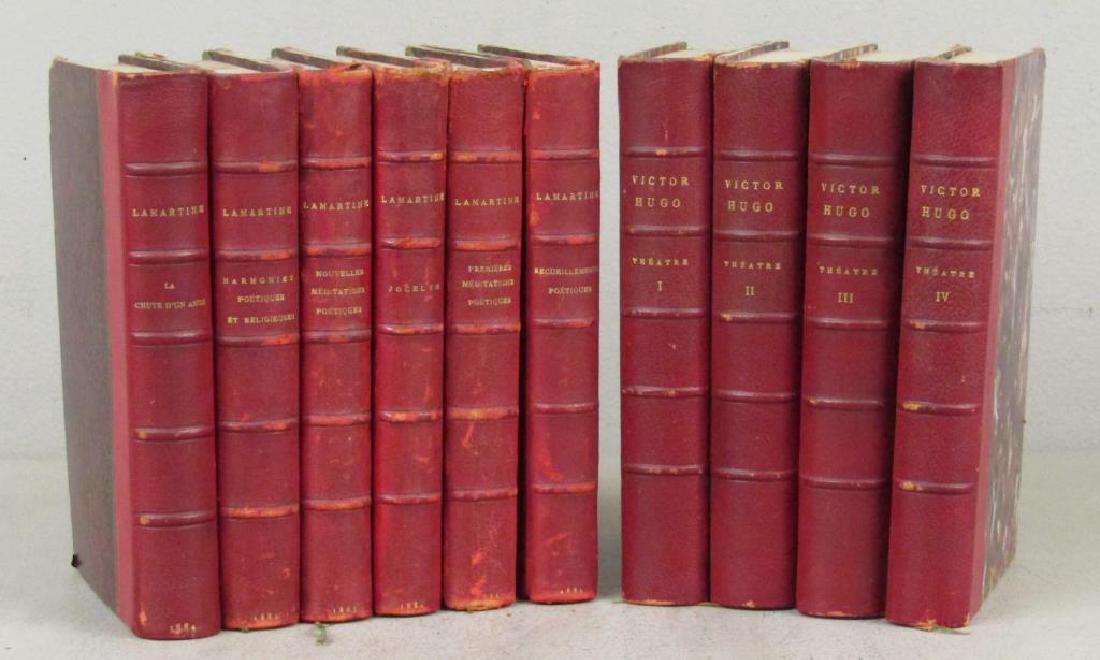 2 Sets of Red Leather Bound Books (1 of 4)