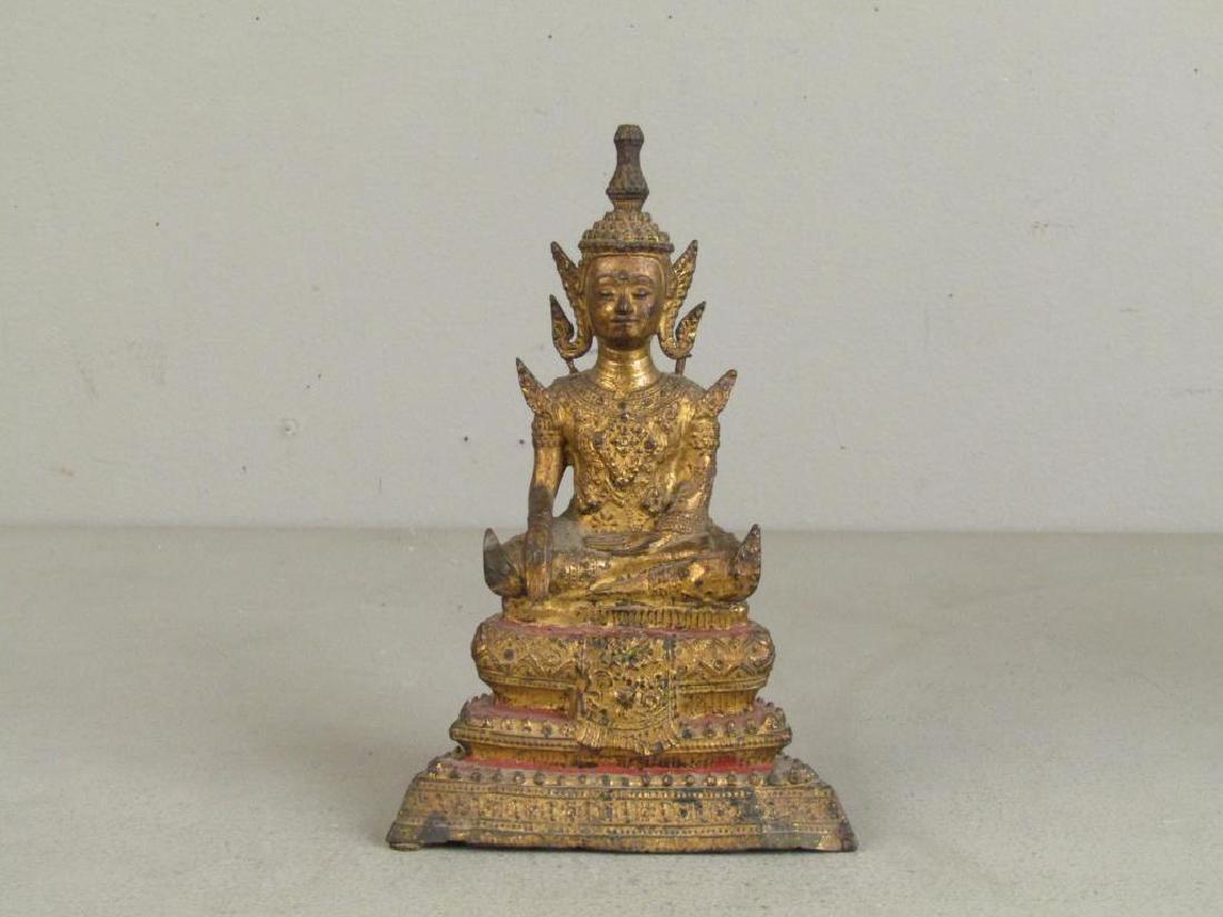 Small Gilt Metal Bodhisattva (1 of 6)