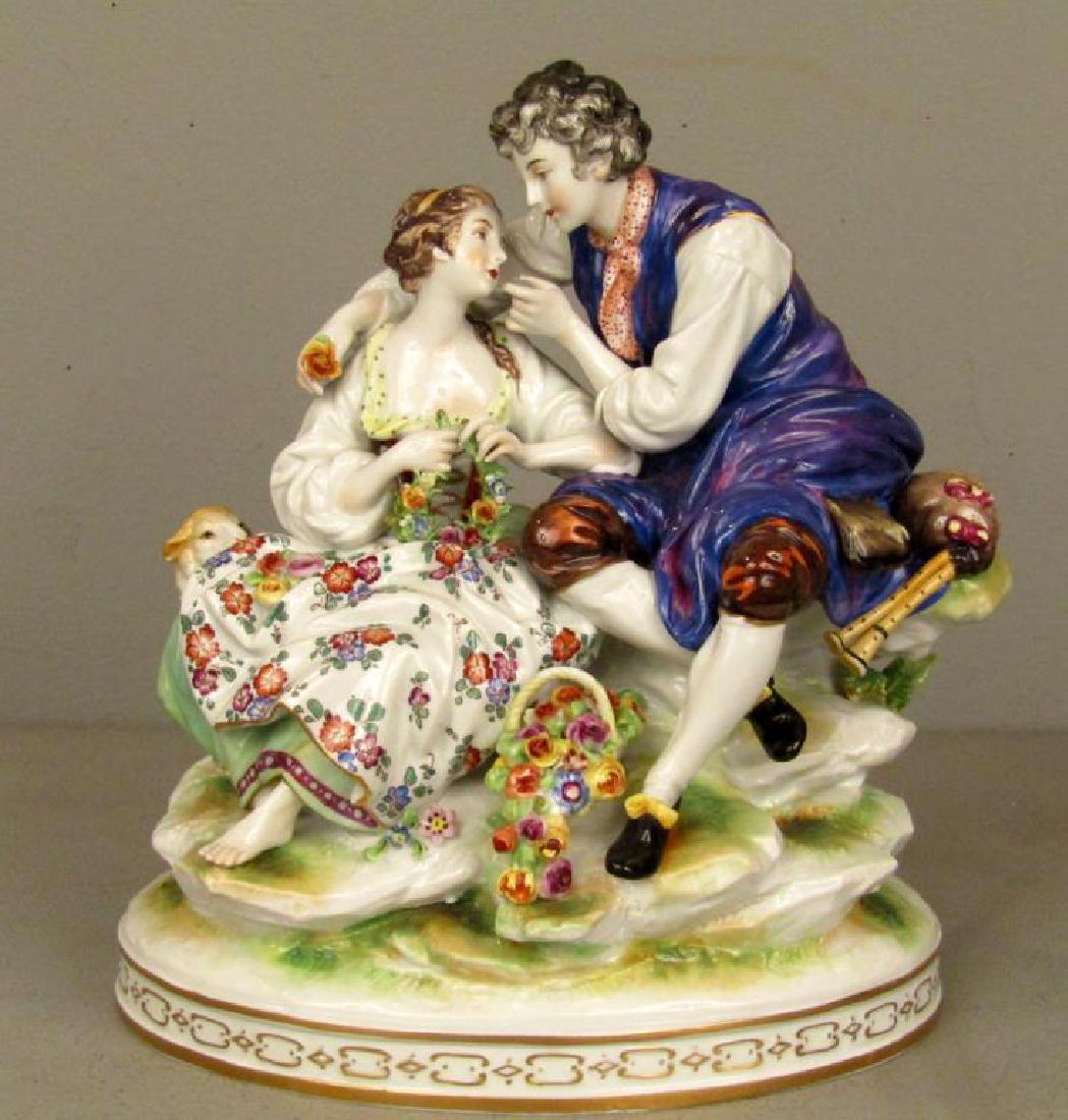 Vienna Porcelain Group - Courting Couple (1 of 8)