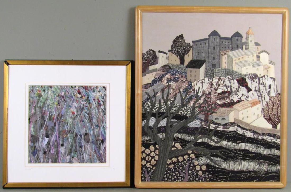 2 Textile / Fabric Mixed Media Artworks (1 of 8)