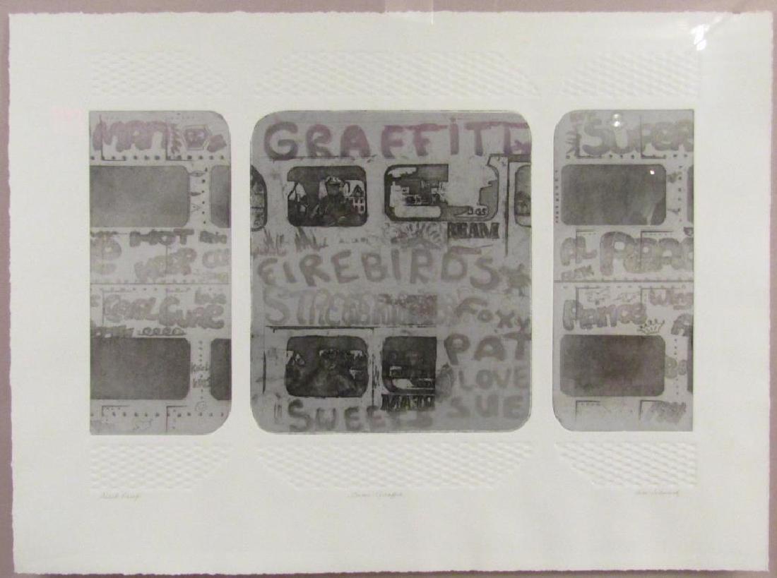 Rita Schwartz (American) - Intaglio Triptych Print (1 of 6)