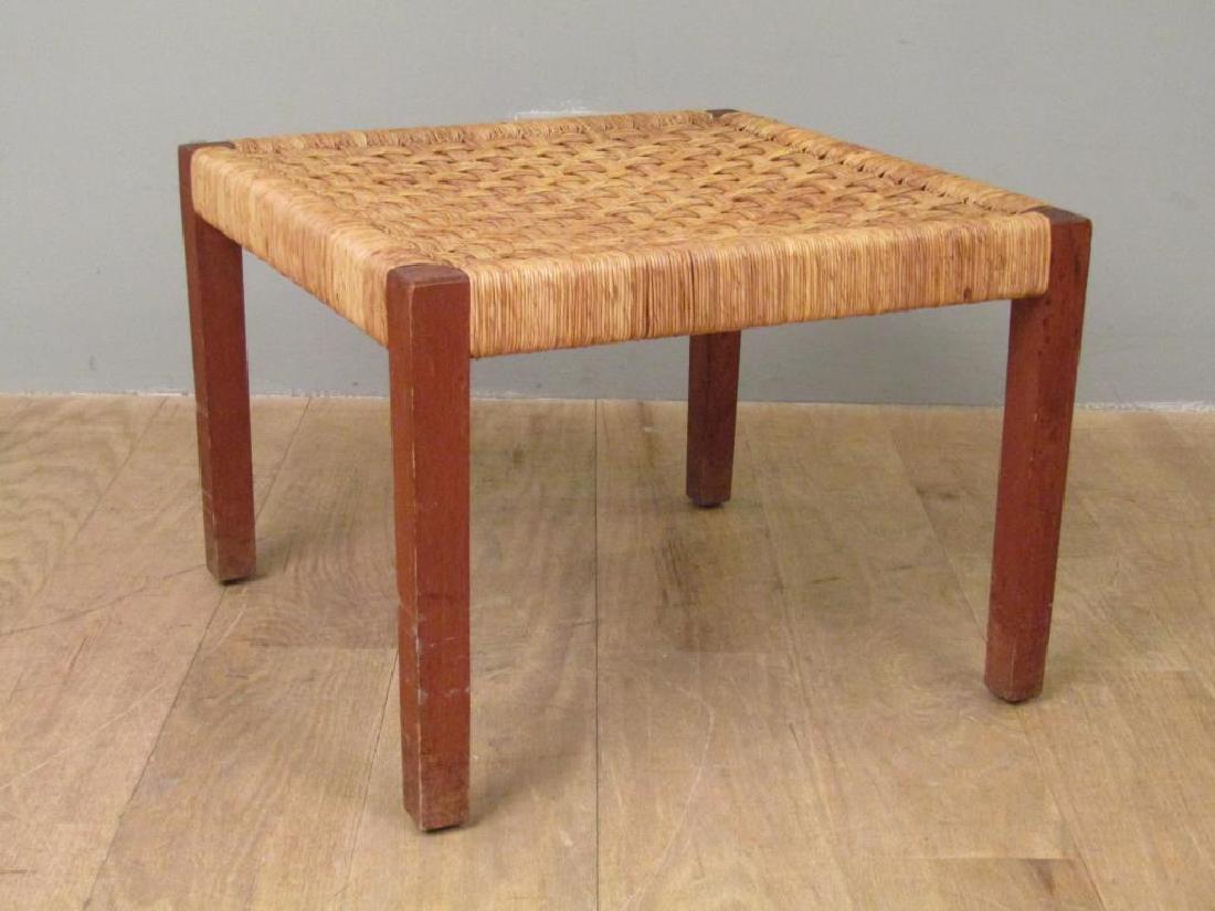 Danish Modern Style Woven Seat Bench (1 of 4)