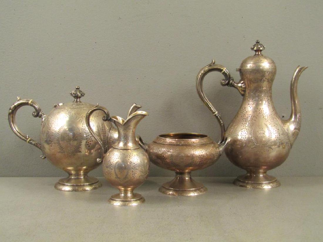 4 Piece Continental Silver Tea and Coffee Service (1 of 11)