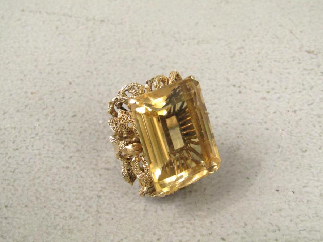 14K Gold & Citrine Cocktail Ring (1 of 5)