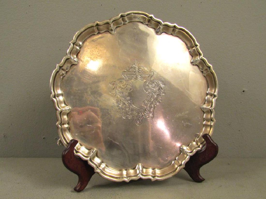 English Silver Large Salver (1 of 6)