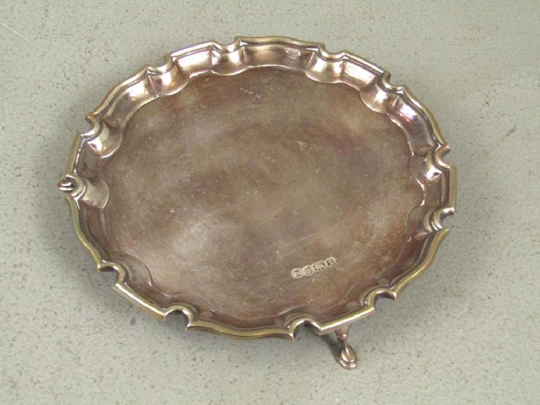 Small English Silver Salver (1 of 5)