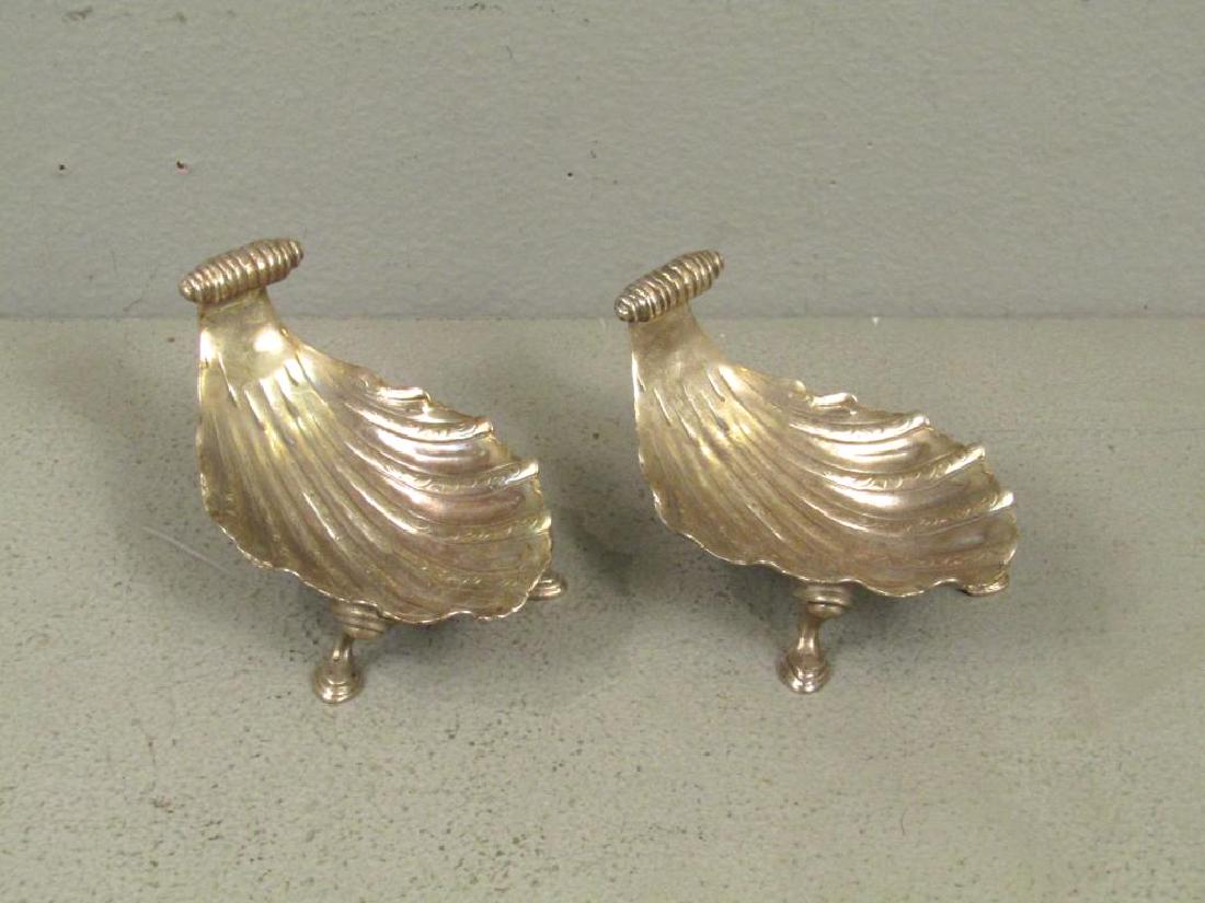 Pair Antique English Silver Shell Dishes (1 of 5)