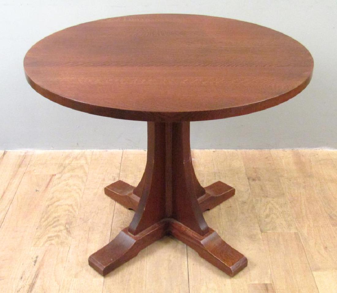 E. J. Audi Stickley Round Center / Dining Table (1 of 5)