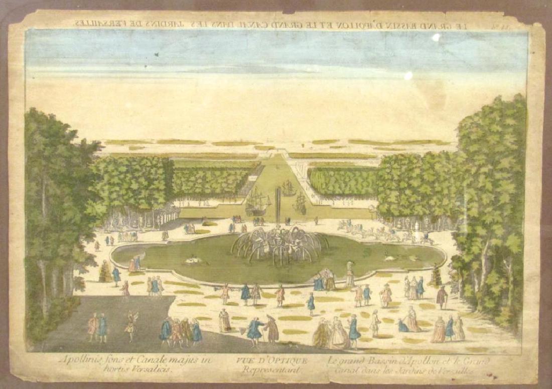 Antique French Hand Colored Engraving (1 of 4)