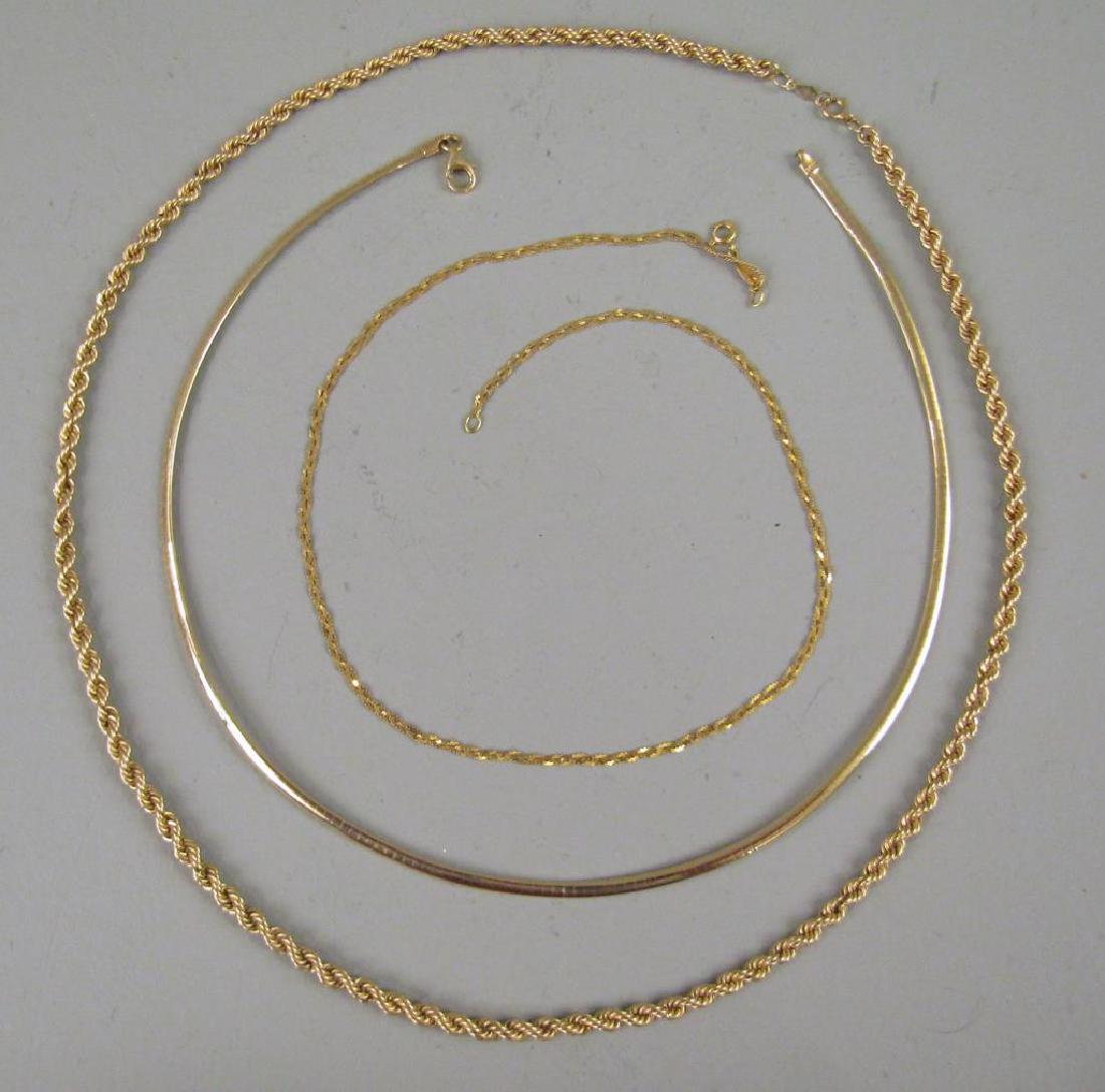 3 - 14K Gold Necklaces (1 of 2)