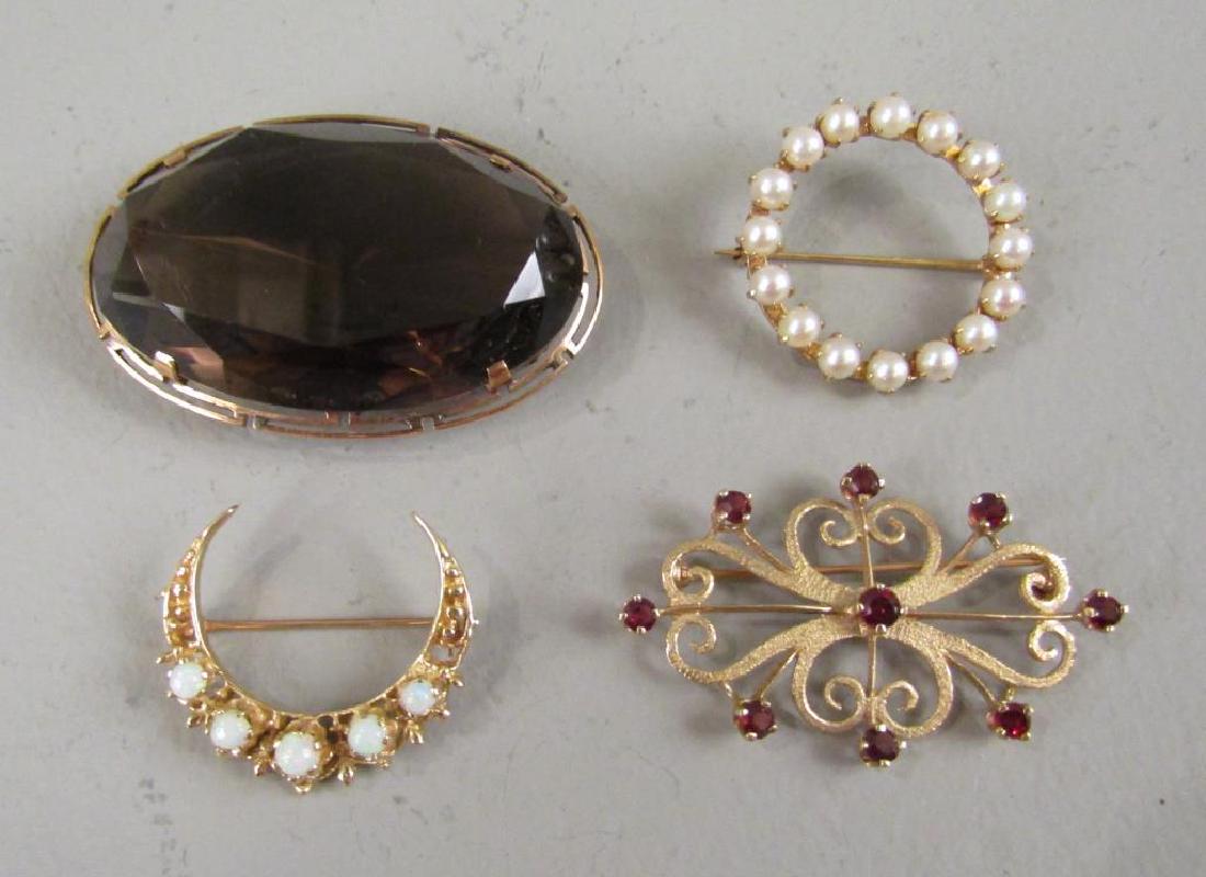 4 - 14K Gold Brooches (1 of 2)