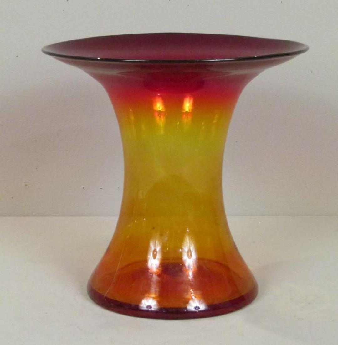 Blenko Multi Color Art Glass Vase (1 of 4)