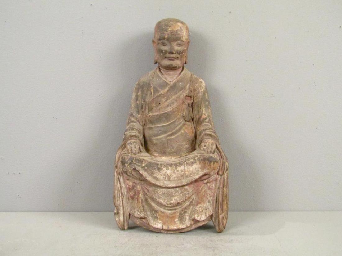 Ming Dynasty Chinese Carved Wood Luohan (1 of 8)