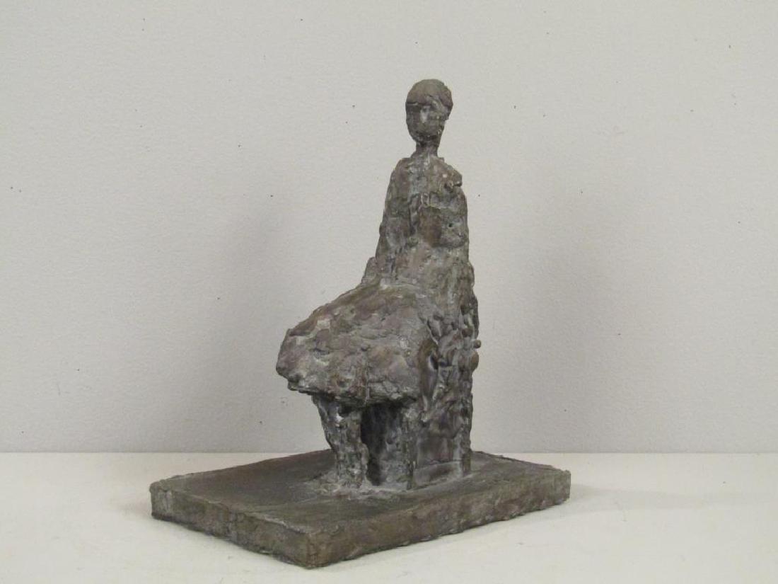 Unsigned Bronze - Seated Figure (1 of 7)