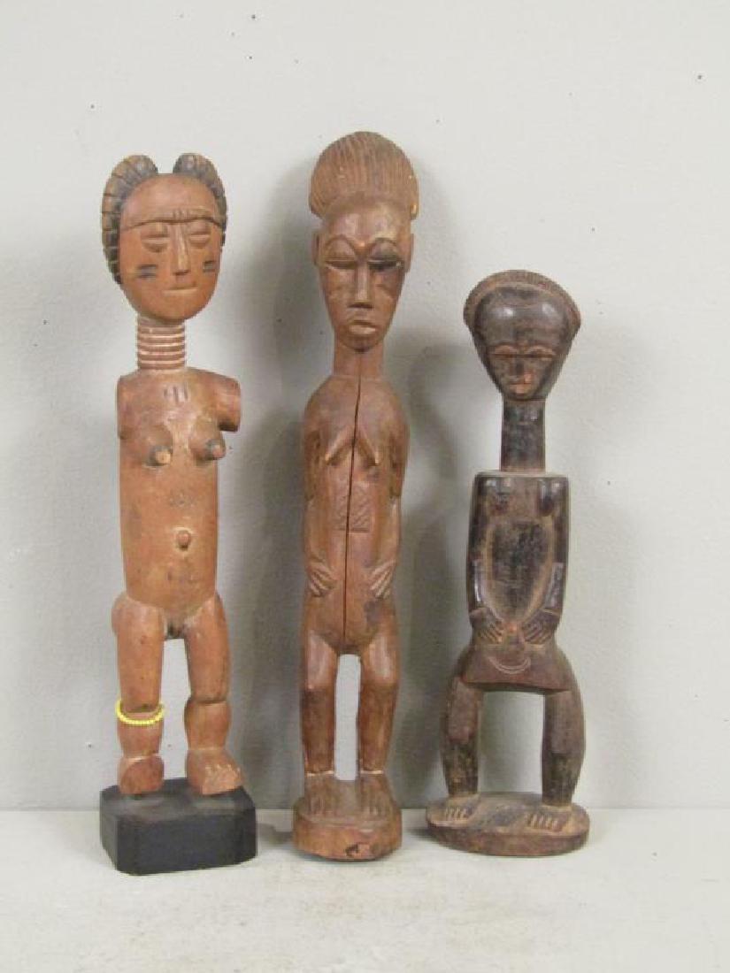 3 African Carved Wood Figures (1 of 5)