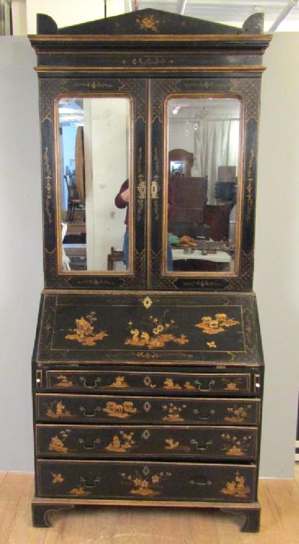 Antique English Japanned Secretary (1 of 11)