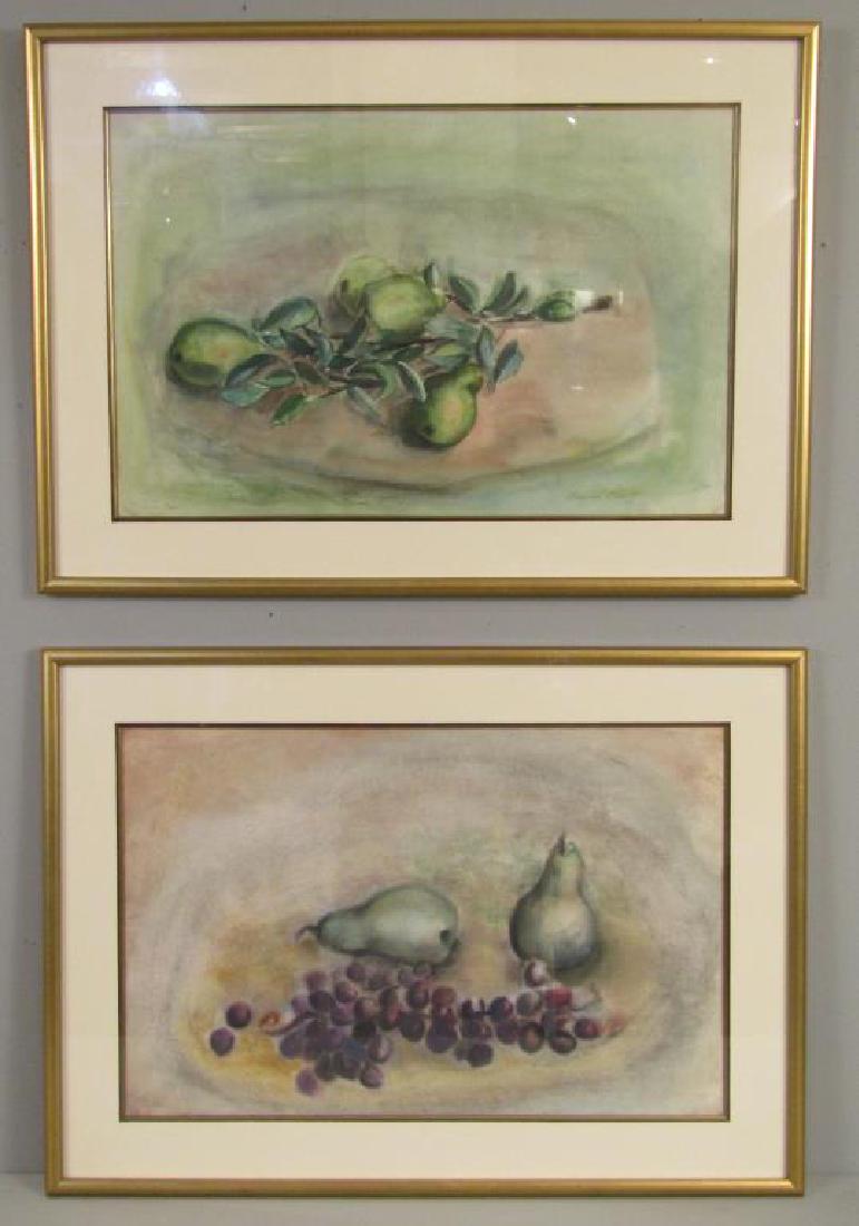 Signed Francois Pratt (?) 2 Mixed Media (1 of 6)