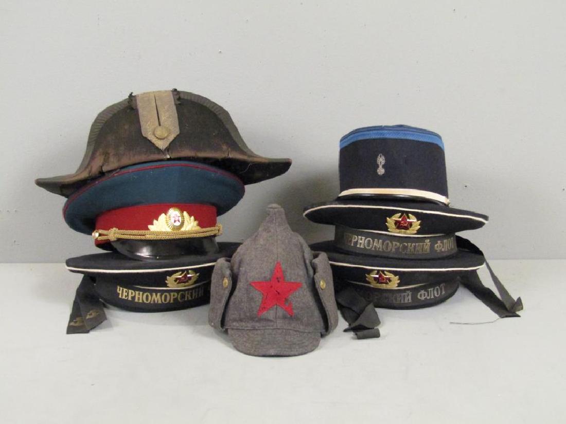 Assorted Soviet and Russian Military Hats (1 of 6)