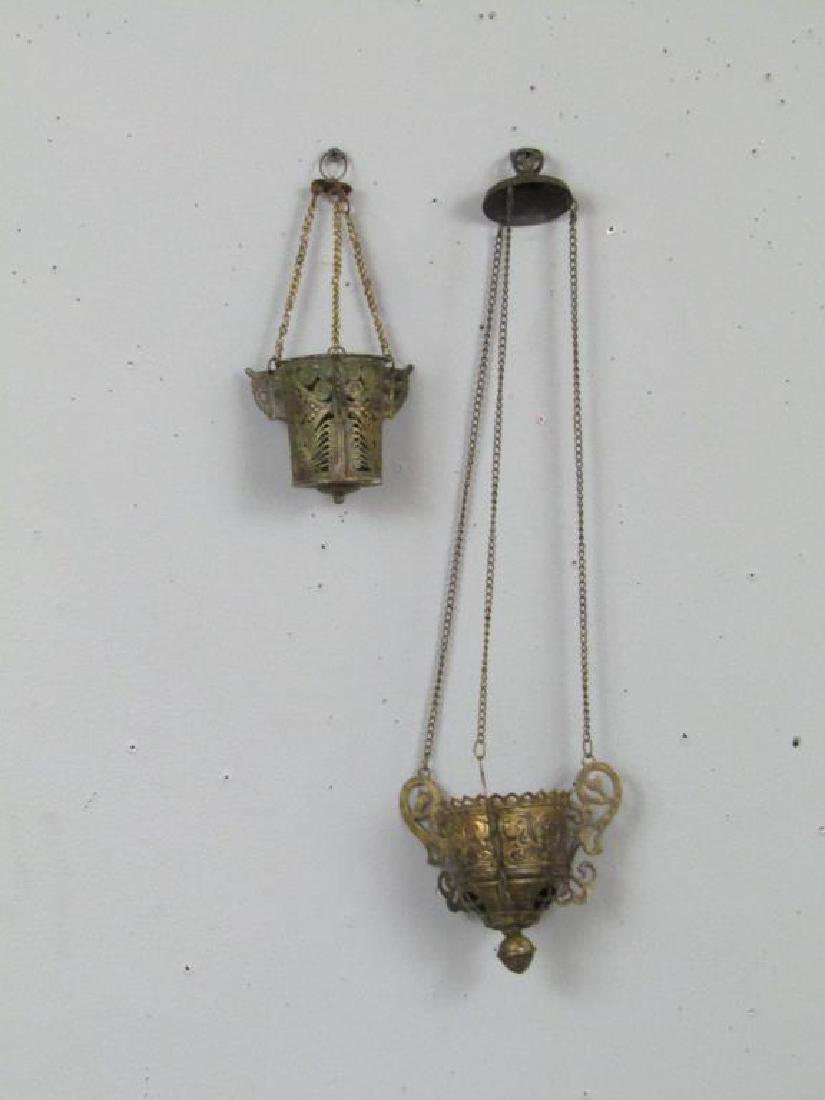 2 Metal Religious Cups on Chains (1 of 4)