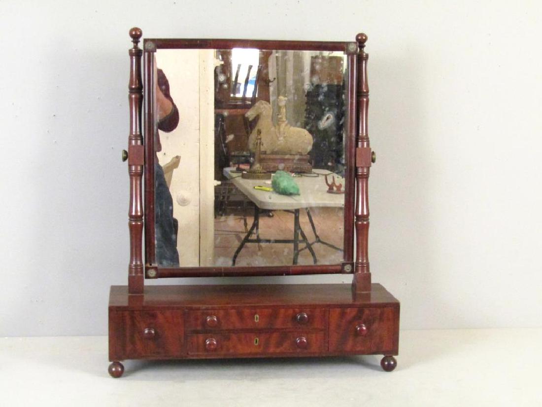 American Empire Style Large Shaving Mirror (1 of 6)