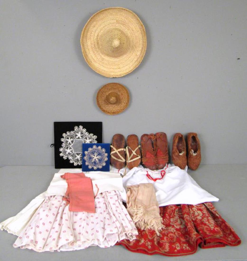 Assorted Mexican Clothing Articles and Doilies (1 of 6)
