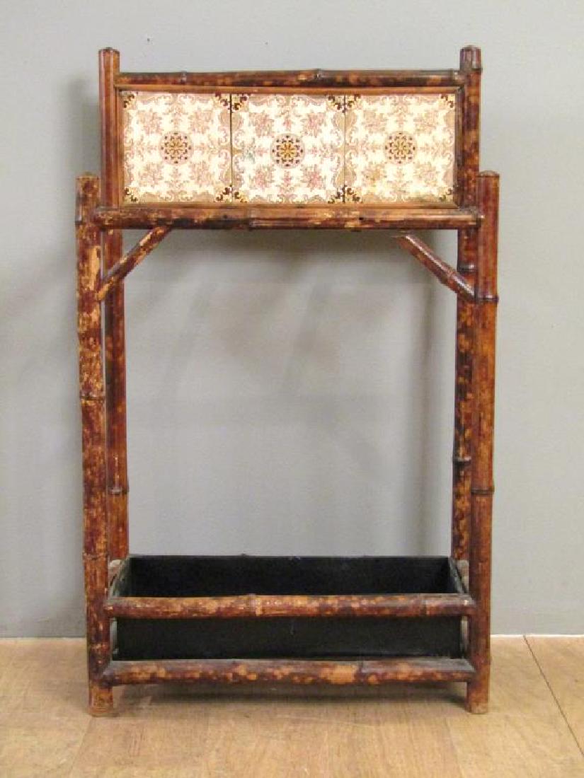 Bamboo Tile Back Umbrella Stand (1 of 4)