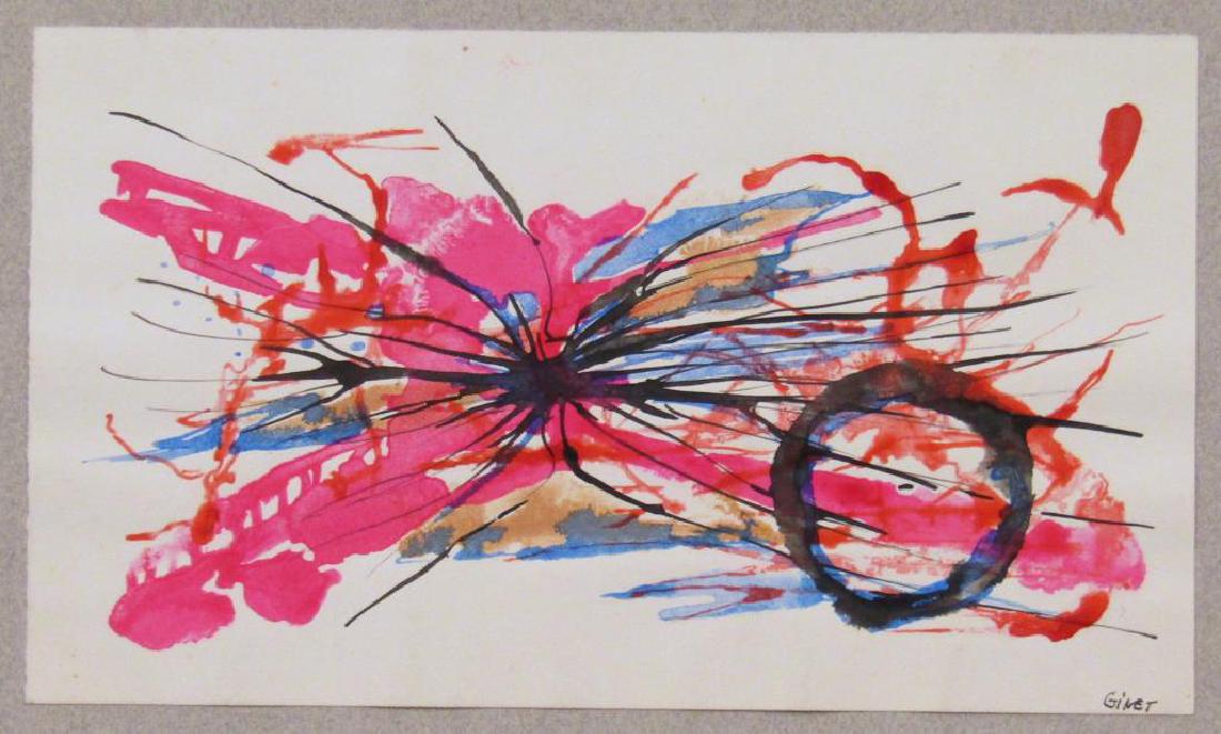 Signed Ginet - Watercolor on Paper (1 of 4)