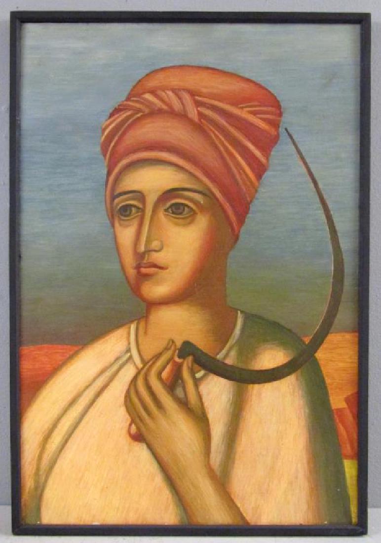 Unsigned (Russian) - Oil on Artists Board (1 of 7)