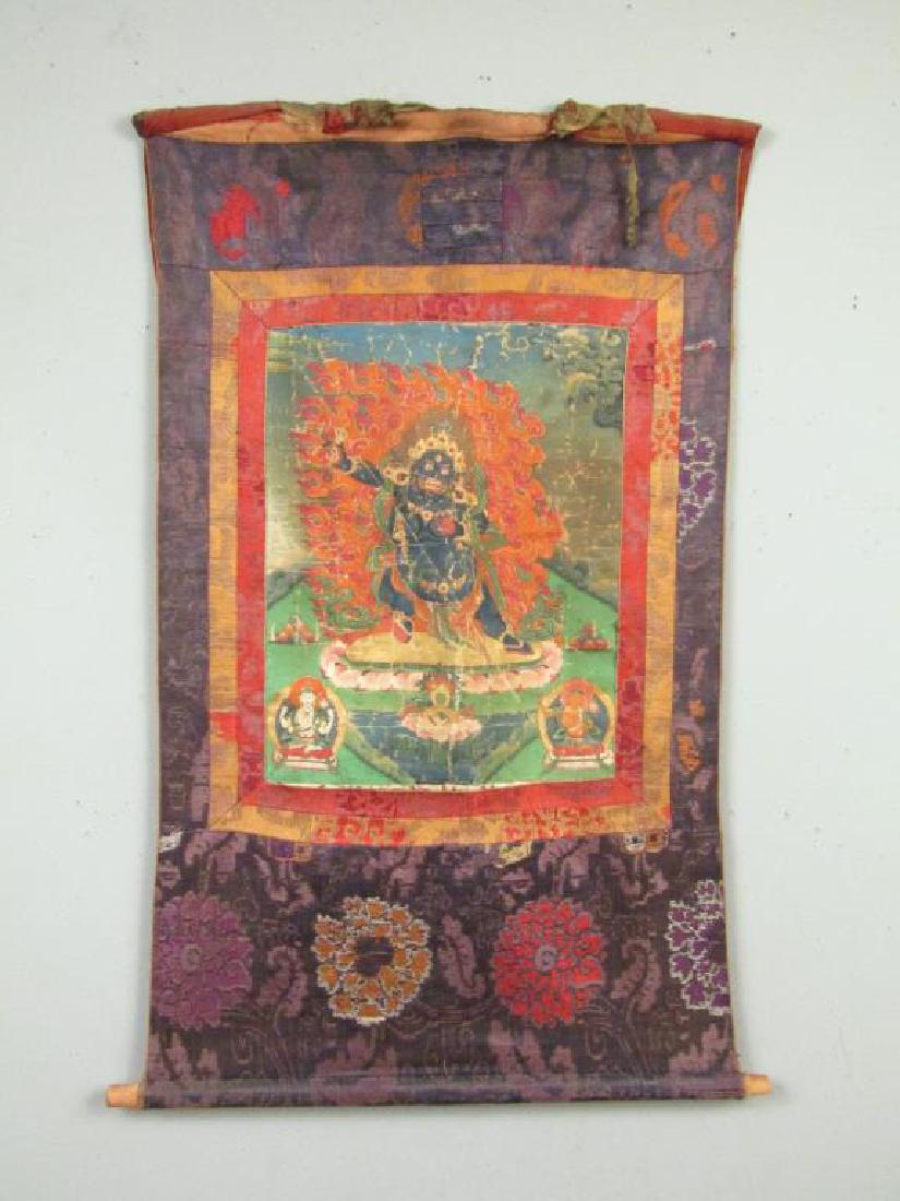 Tibetan Silk Tonka Wall Hanging (1 of 10)
