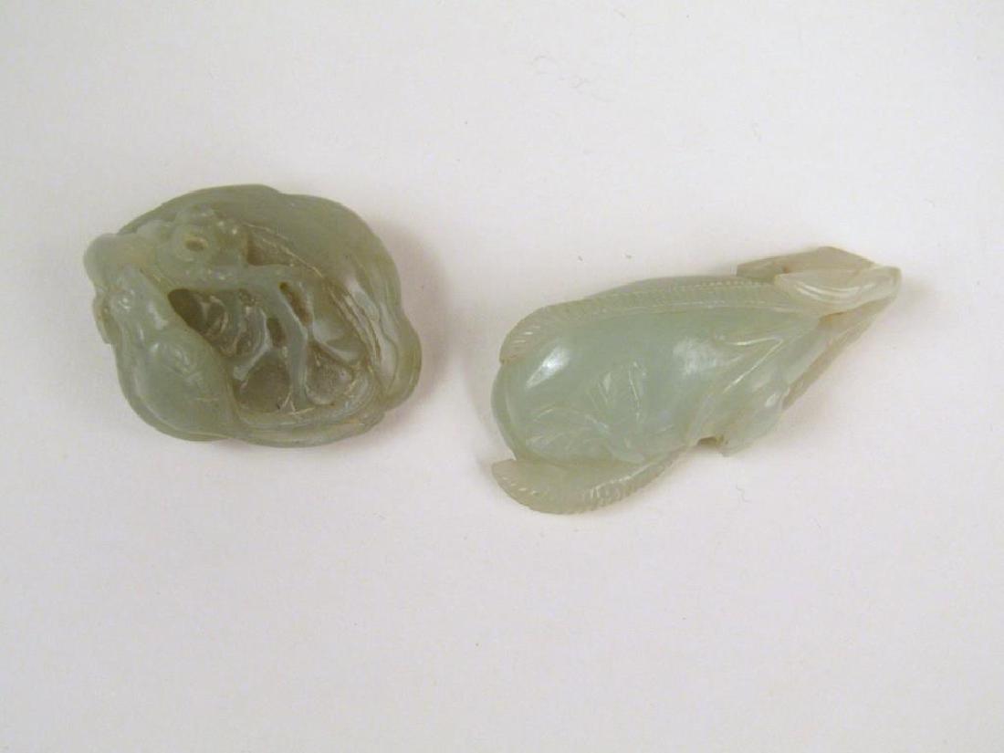 2 Chinese Carved Jade Toggles (1 of 5)