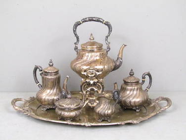 Sy and Wagner Continental Silver Tea & Coffee Set (1 of 10)