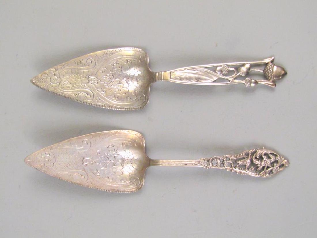 Set of 2 Sterling Silver Cake Slices (1 of 6)
