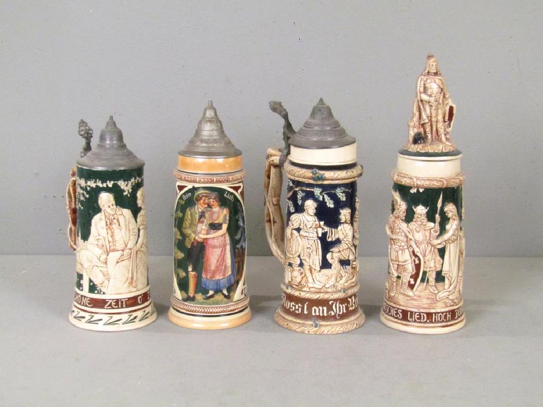 4 German Beer Steins (1 of 9)
