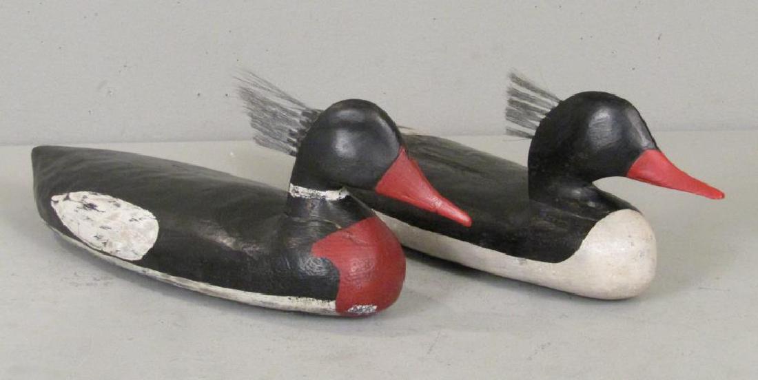 Pair American Wood Merganser Duck Decoys (1 of 9)