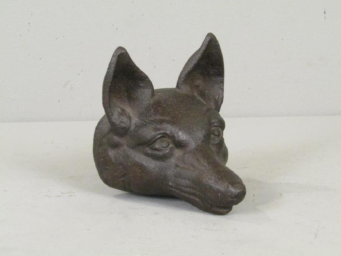 Cast Iron Fox Head Door Stop (1 of 3)