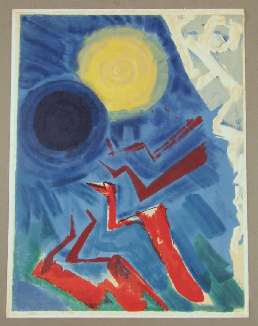 Abraham Rattner - Lithograph Mounted on Cardboard (1 of 6)