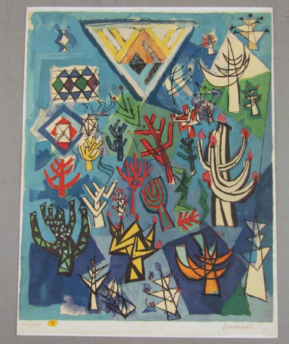 Abraham Rattner - Lithograph Mounted on Cardboard (1 of 5)