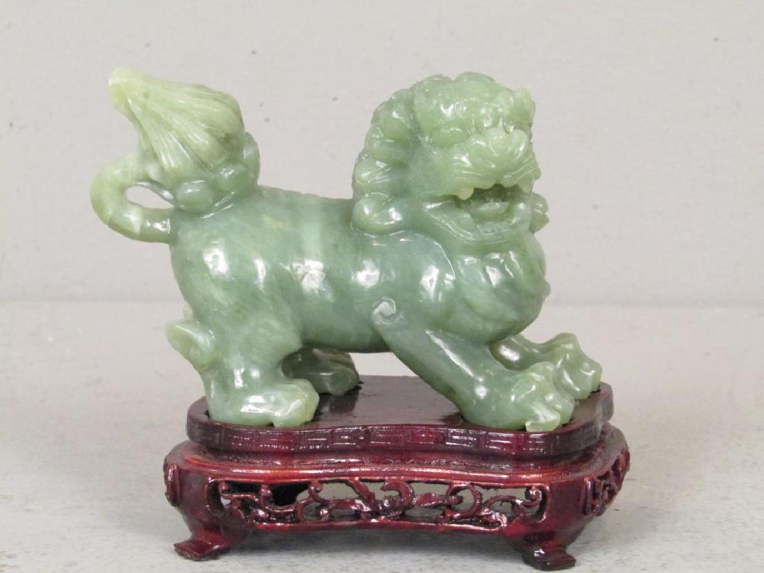 Chinese Carved Jade Foo Lion (1 of 5)