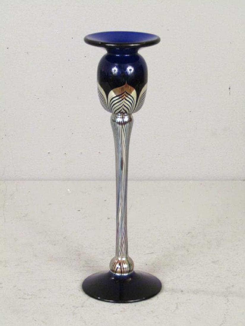 Steven Correia Art Glass Candlestick (1 of 6)