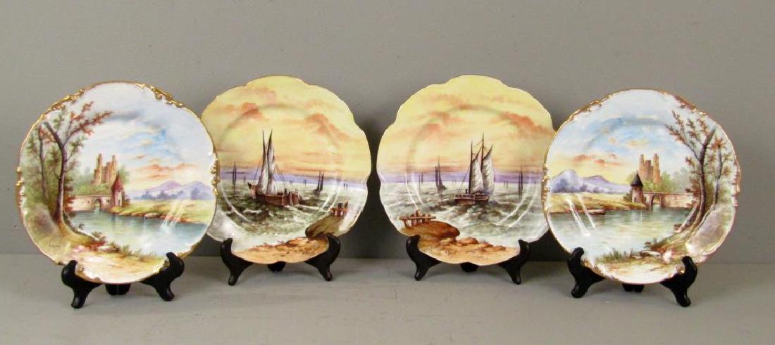 Two Pair of Signed Limoges Place Plates (1 of 9)