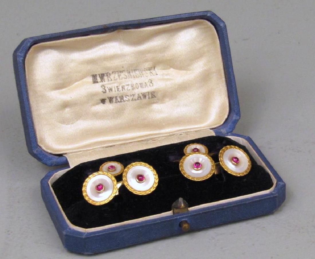 14K Gold Cufflink Set (1 of 4)