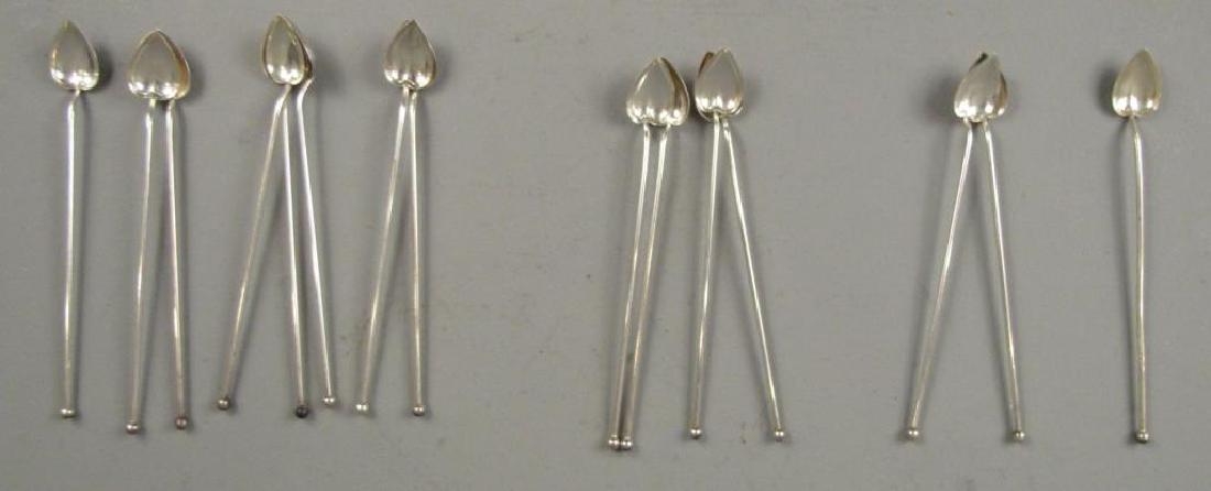 Ensemble of Sterling Silver Iced Tea Spoons (1 of 5)