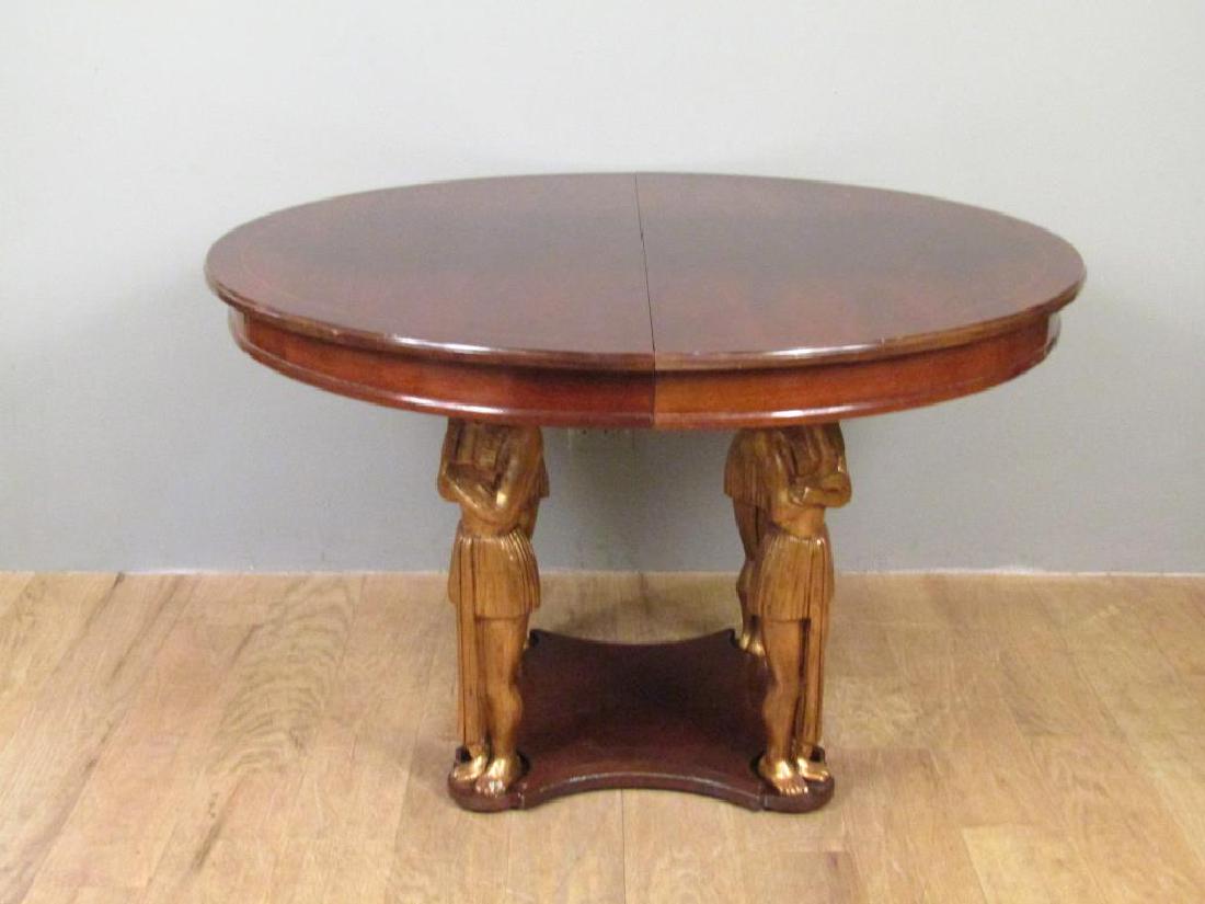 Egyptian Revival Style Extension Dining Table (1 of 7)
