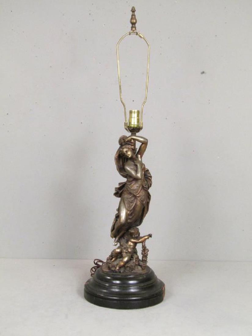 Gilt Metal Figural Table Lamp (1 of 7)